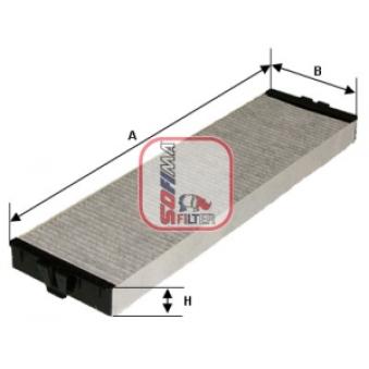 Filtre, air de l'habitacle SOFIMA S 4157 CA pour FORD TRANSIT 3.2 V6 - 230cv