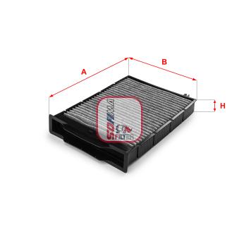 Filtre, air de l'habitacle SOFIMA OEM 7701064235