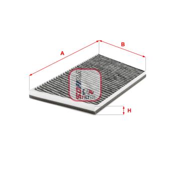 Filtre, air de l'habitacle SOFIMA OEM A2038301018