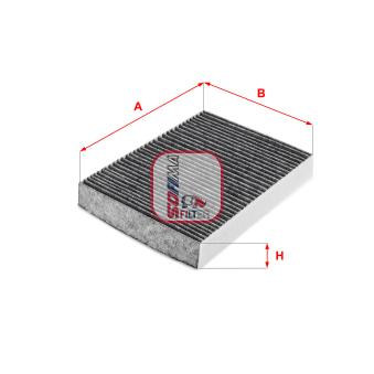 Filtre, air de l'habitacle SOFIMA OEM 6479G2