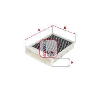 Filtre, air de l'habitacle SOFIMA OEM 88508YZZ01