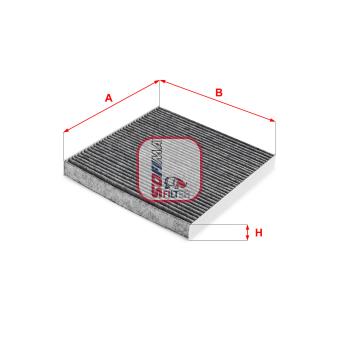 Filtre, air de l'habitacle SOFIMA OEM 272774711R