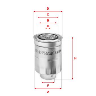 Filtre à carburant SOFIMA OEM 42072AJ130 Filtre à carburant SOFIMA OEM 42072AJ130