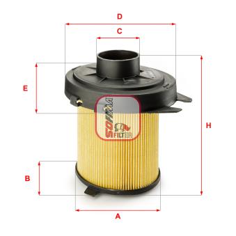 Filtre à air SOFIMA OEM 44964U