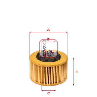 Filtre à huile SOFIMA OEM XS7Q6744AA