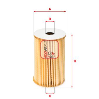 Filtre à huile SOFIMA OEM 03D198819 Filtre à huile SOFIMA OEM 03D198819