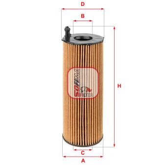 Filtre à huile SOFIMA OEM 057115561M