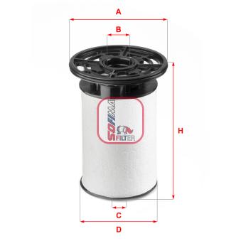 Filtre à carburant SOFIMA OEM 77367410