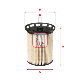 Filtre à carburant SOFIMA OEM 4M0127434G Filtre à carburant SOFIMA OEM 4M0127434G