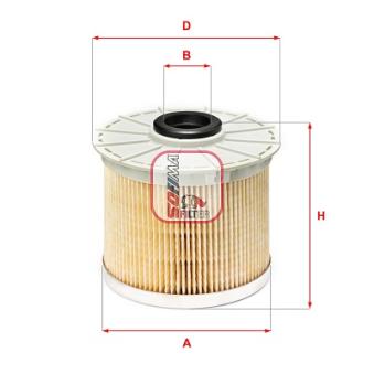Filtre à carburant SOFIMA OEM 8980363210