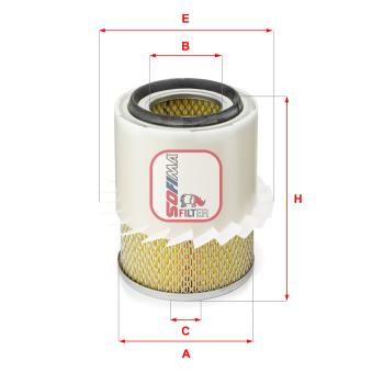 Filtre à air SOFIMA OEM MR323949