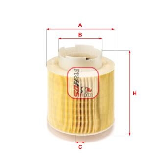 Filtre à air SOFIMA OEM 4F0133843 Filtre à air SOFIMA OEM 4F0133843