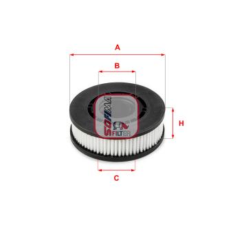 Filtre, ventilation du carter-moteur SOFIMA OEM 797650