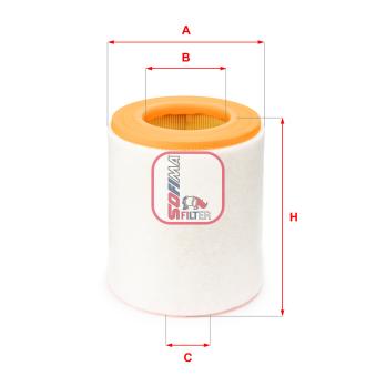 Filtre à air SOFIMA OEM 4G0133843