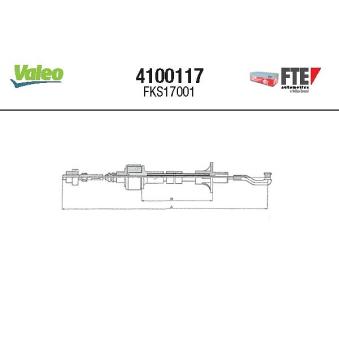 Tirette à câble, commande d'embrayage FTE 4100117
