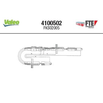 Tirette à câble, commande d'embrayage FTE 4100502