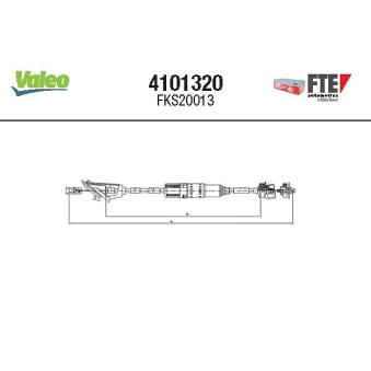 Tirette à câble, commande d'embrayage FTE OEM 6025171256