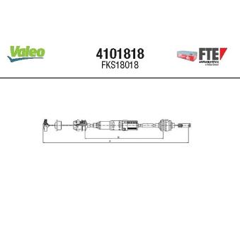 Tirette à câble, commande d'embrayage FTE OEM 2150N1 Tirette à câble, commande d'embrayage FTE OEM 2150N1