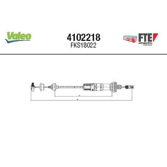 Tirette à câble, commande d'embrayage FTE OEM 2150X3 Tirette à câble, commande d'embrayage FTE OEM 2150X3
