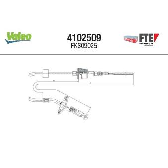 Tirette à câble, commande d'embrayage FTE 4102509