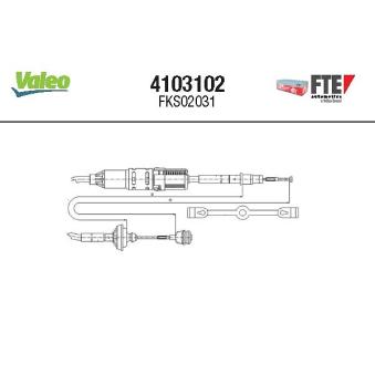 Tirette à câble, commande d'embrayage FTE OEM 701721335