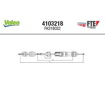 Tirette à câble, commande d'embrayage FTE OEM 2150Y9