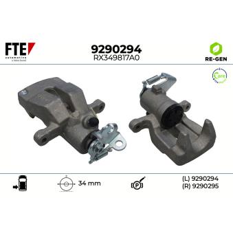 Étrier de frein arrière gauche FTE OEM 7701208256
