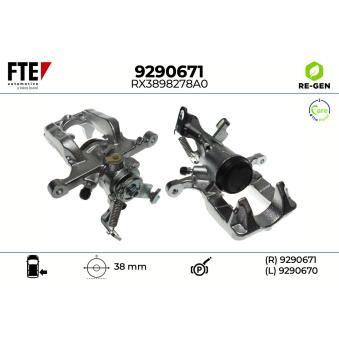 Étrier de frein arrière droit FTE OEM 13300862