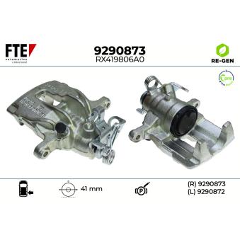 Étrier de frein arrière droit FTE 9290873 pour CHEVROLET REZZO 2,0 dCi 110 - 110cv