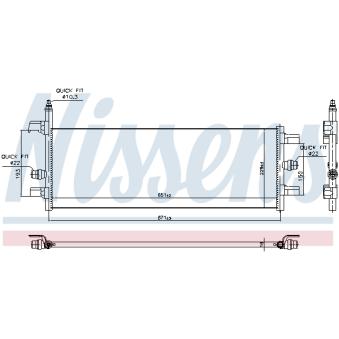 Radiateur basse température, intercooler NISSENS 606248 pour MINI MINI COUNTRYMAN Cooper SE ALL4 - 220cv