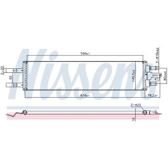 Radiateur, refroidissement du moteur NISSENS OEM 32222121
