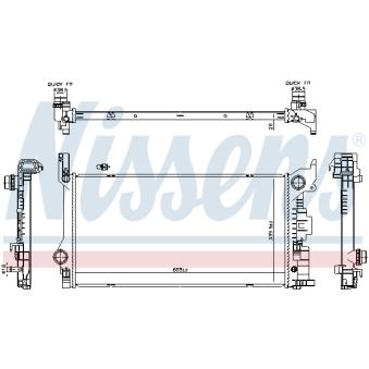 Radiateur, refroidissement du moteur NISSENS 606565 pour VOLVO S90 2.0 D4 - 190cv