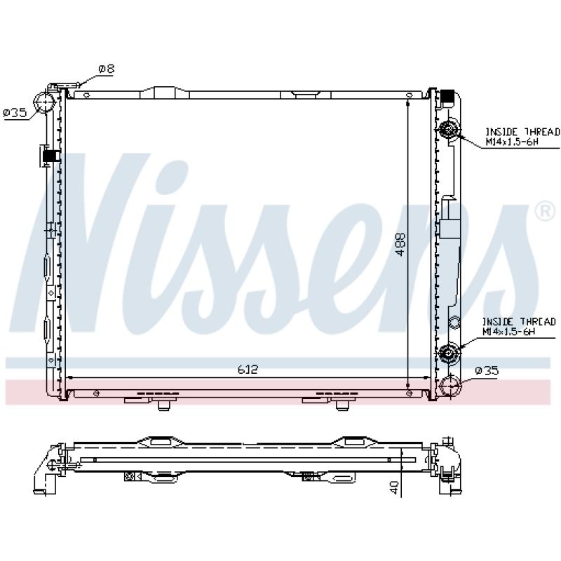 Radiateur, refroidissement du moteur NISSENS 62679A - Visuel 1