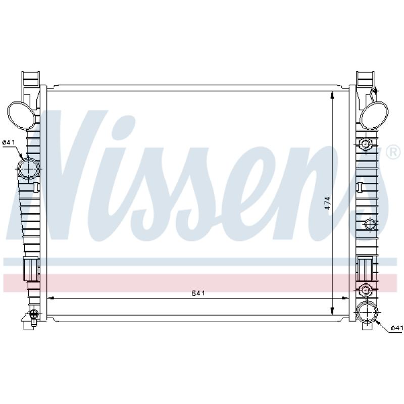 Radiateur, refroidissement du moteur NISSENS 62772 - Visuel 1