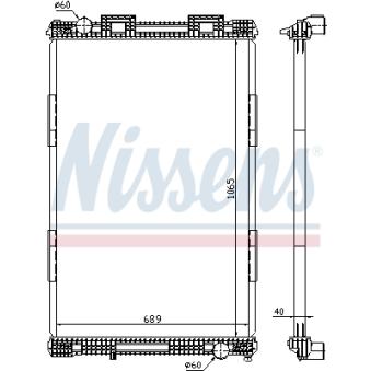 Radiateur, refroidissement du moteur NISSENS OEM 81061016439