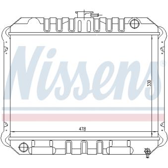 Radiateur, refroidissement du moteur NISSENS 62933