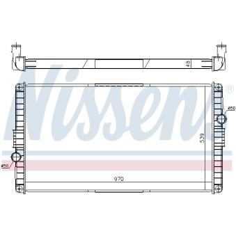 Radiateur, refroidissement du moteur NISSENS OEM 8113479