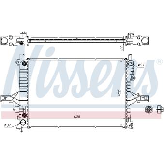 Radiateur, refroidissement du moteur NISSENS OEM 8601584