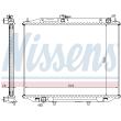 NISSENS 68708A - Radiateur, refroidissement du moteur
