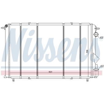 Radiateur, refroidissement du moteur NISSENS 692905