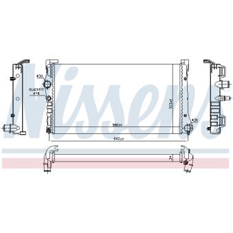 Radiateur, refroidissement du moteur NISSENS OEM K46834067