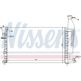 Radiateur, refroidissement du moteur NISSENS OEM 133303