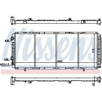 Radiateur, refroidissement du moteur NISSENS OEM 1331RV