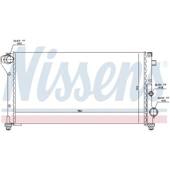 Radiateur, refroidissement du moteur NISSENS OEM 46798743