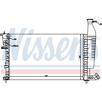 Radiateur, refroidissement du moteur NISSENS 697850 pour CITROEN BERLINGO 1.8 i - 90cv