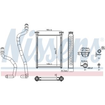 Système de chauffage NISSENS 707290 pour MAZDA 323 1.5 DCI - 110cv