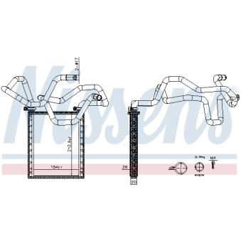 Système de chauffage NISSENS 707305 pour CITROEN SPACETOURER 1.6 VVT-i - 110cv