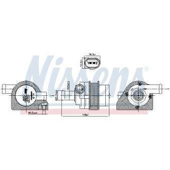 Pompe à eau, refroidissement du moteur NISSENS 832109 pour VOLKSWAGEN GOLF 1.4 TSI - 170cv