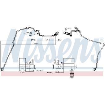 Conduite à haute pression, climatisation NISSENS [841931]