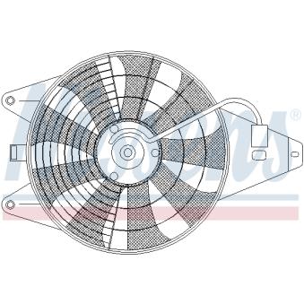 Ventilateur, condenseur de climatisation NISSENS [85375]